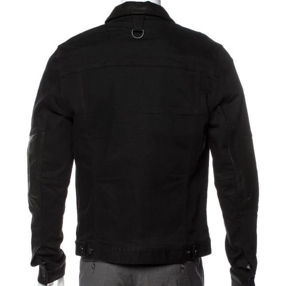 Alexandre Plokhov Trucker Denim/Leather Jacket Men’s Size 50IT Pristine Vtg​​​​​ - Picture 10 of 11